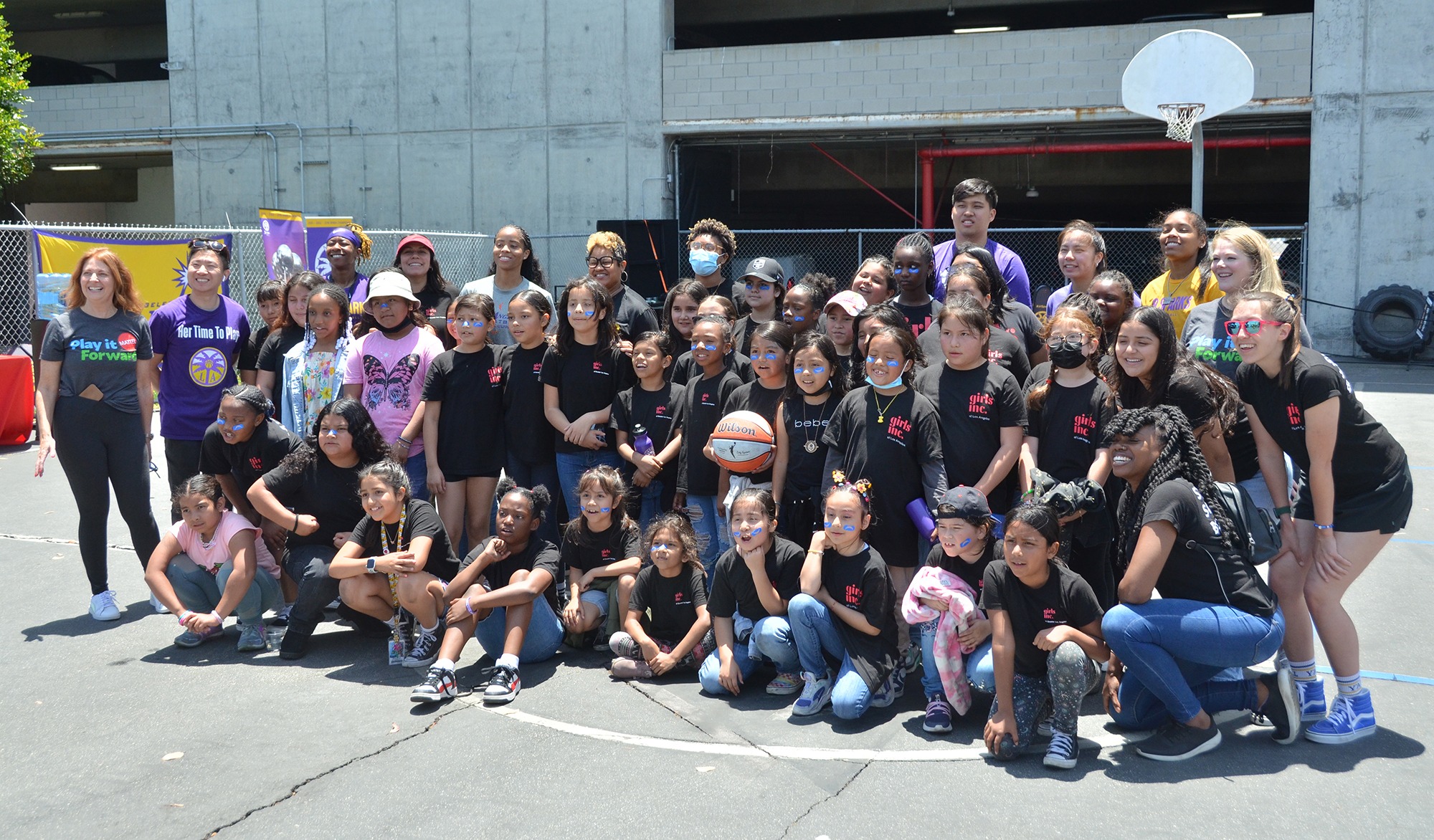 Mattel Hosts Youth Clinic with L.A. Sparks, Chargers